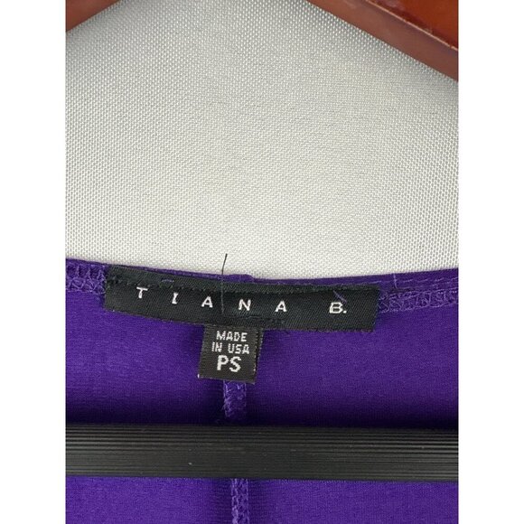 Tiana B. Womens Purple Wrap Dress PS - Picture 5 of 6